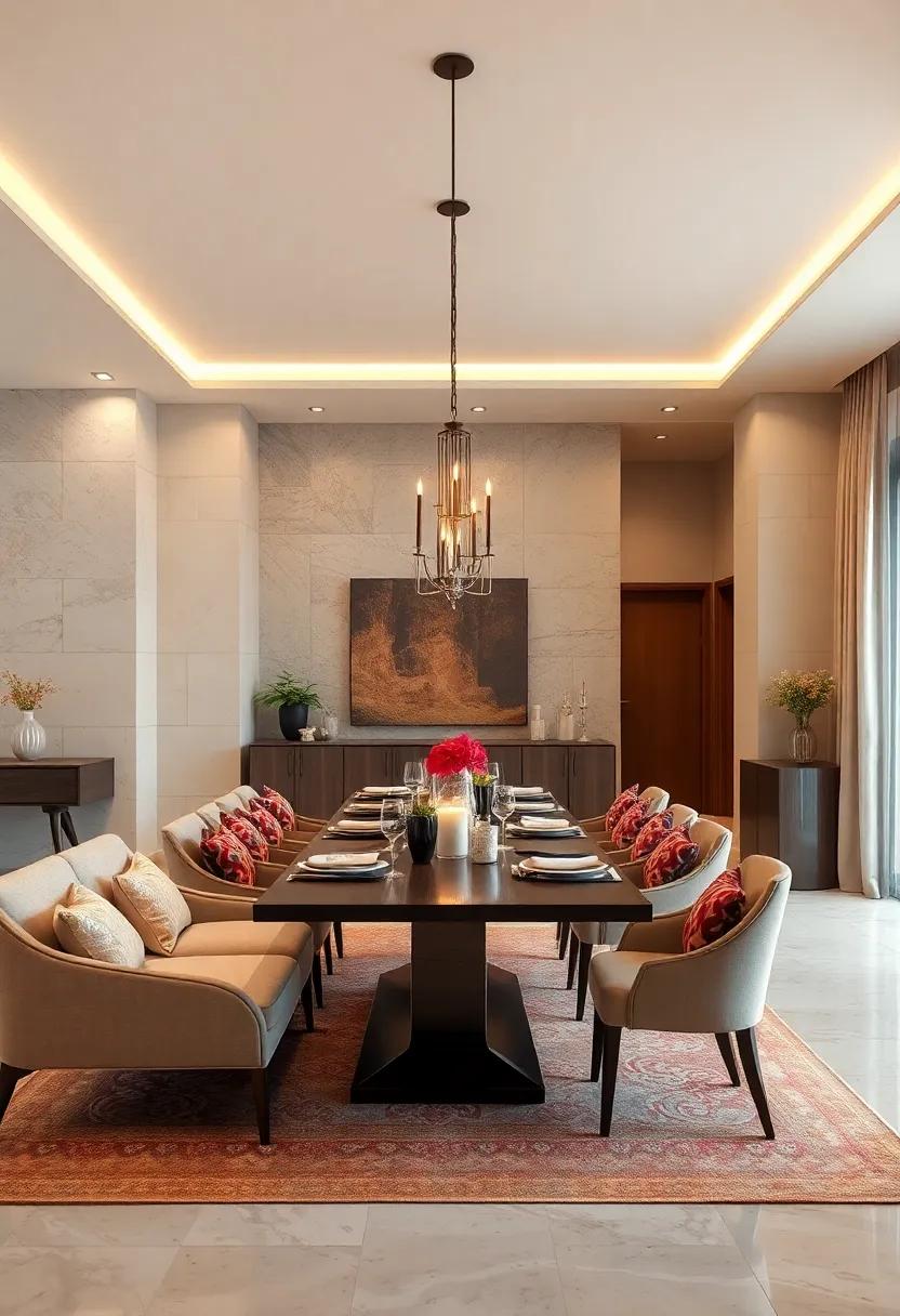 Enhance the atmosphere with ‍soft, ⁣dimmable ⁣lighting to set⁣ the⁢ perfect ‌mood for intimate dinners