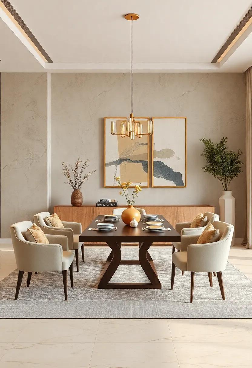 experiment with ⁣artistic wall decor, like abstract prints⁤ in neutral tones that complement the overall ⁤theme