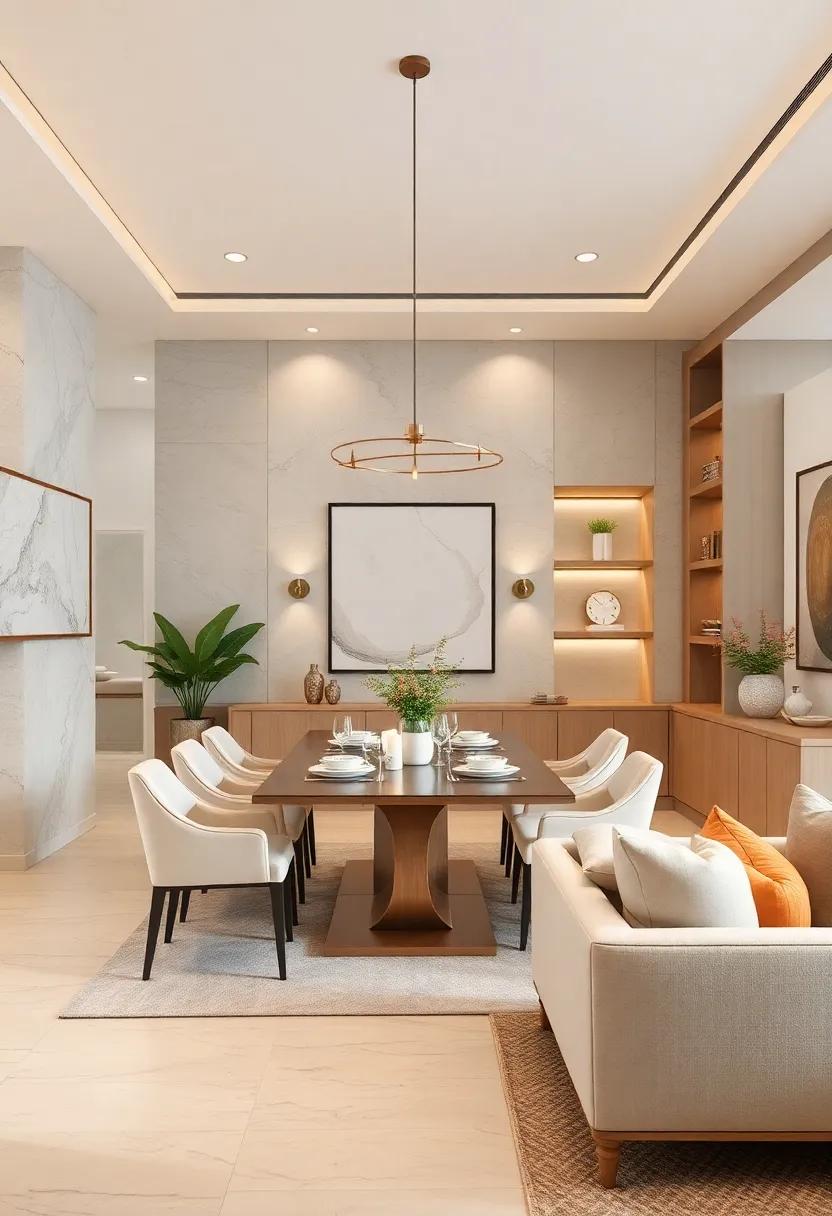 Install built-in shelving to showcase decorative ⁤items, such as chic dinnerware or art pieces, seamlessly blending style and function