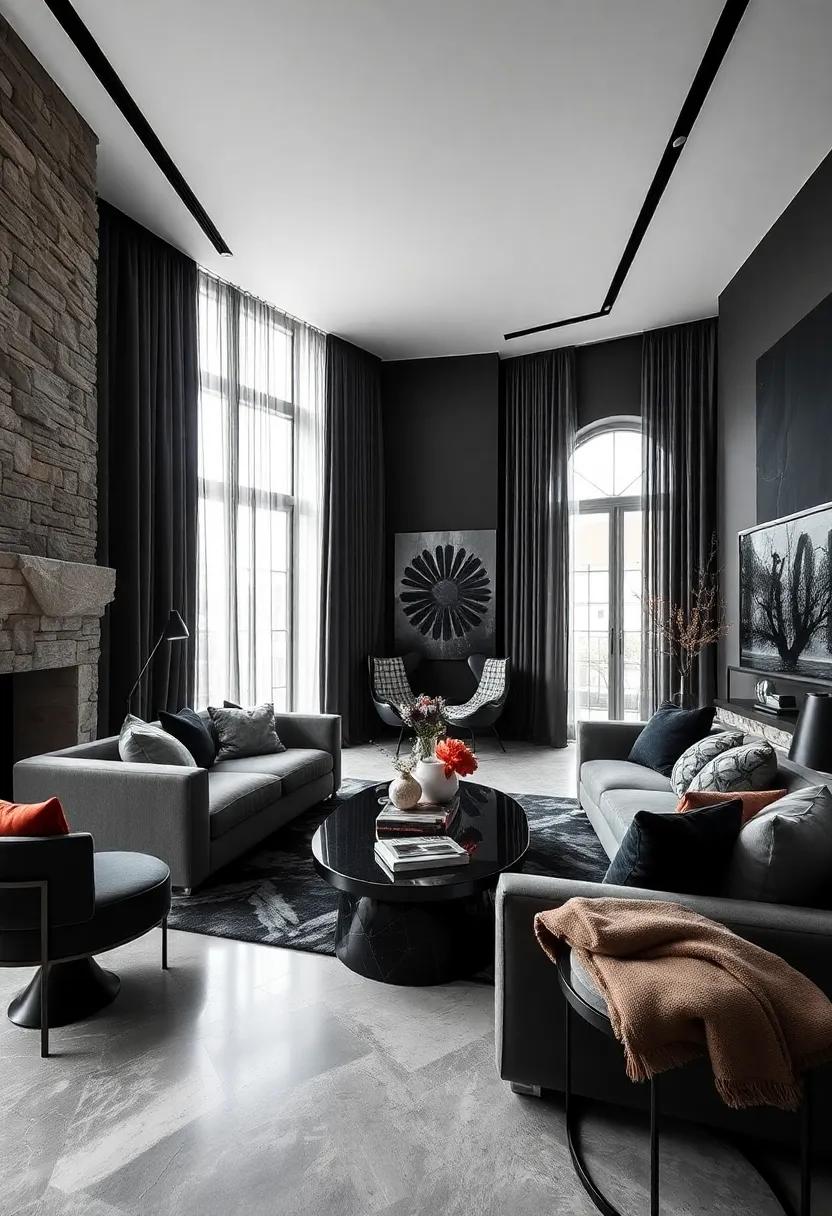 Dark Wood Accents: Incorporate dark wooden furniture pieces to enhance the luxury feel without⁢ overwhelming​ the space