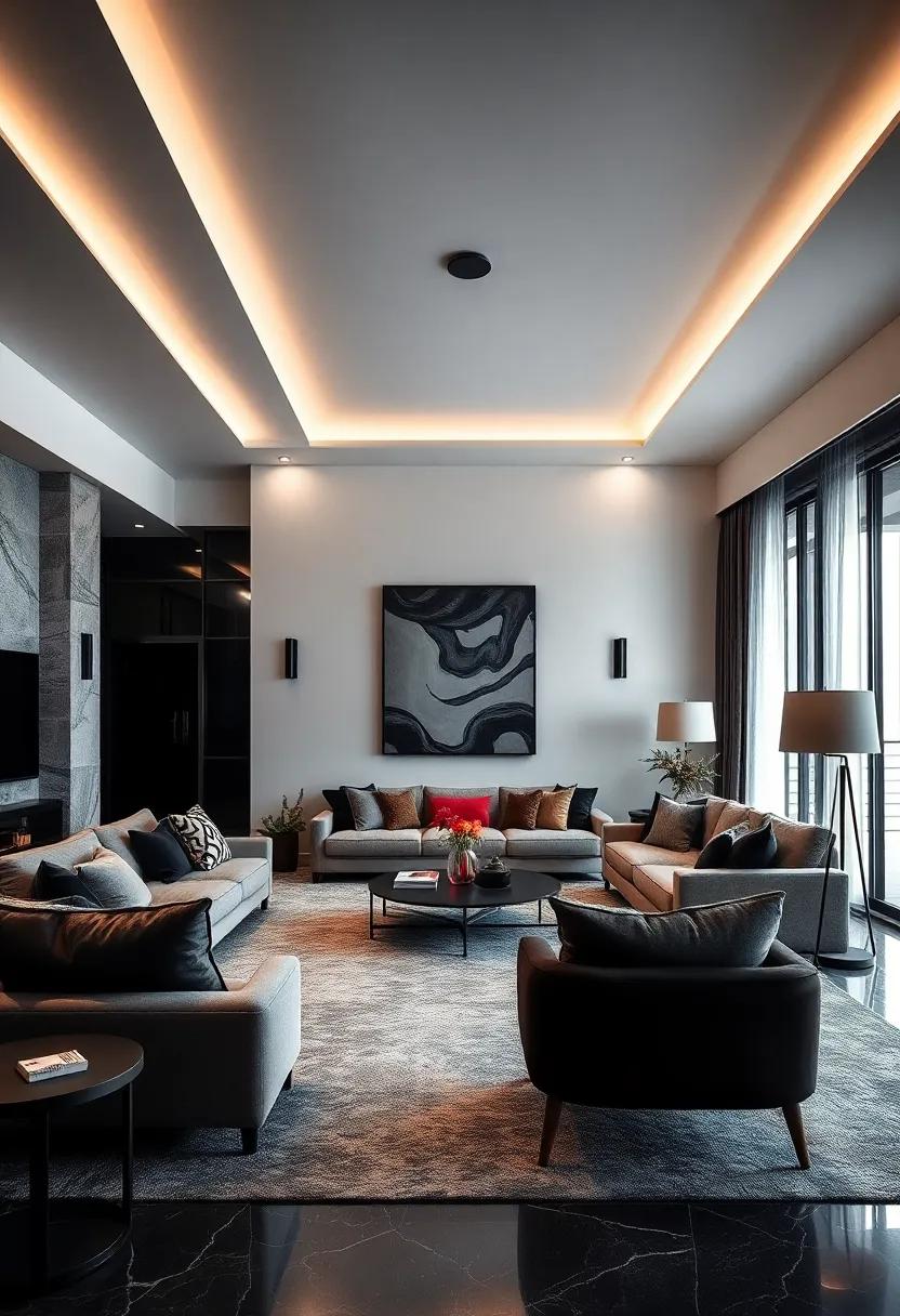 Layered Lighting: ‍Implement a combination of dimmable‌ ceiling lights and‍ floor⁤ lamps to set ⁣the perfect ambiance for‍ any ‍occasion