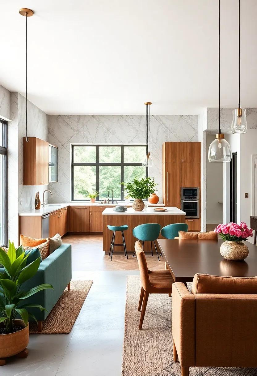 Color Coordination: ⁢Explore ‌the power⁤ of⁣ a cohesive color palette that ties your kitchen and ⁣dining ⁣area together, enhancing the modern aesthetic