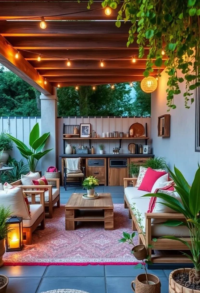 Create a Vintage Pallet Bar – Upcycle wooden pallets into a‍ chic‌ outdoor bar to serve ‍drinks and snacks during warm nights