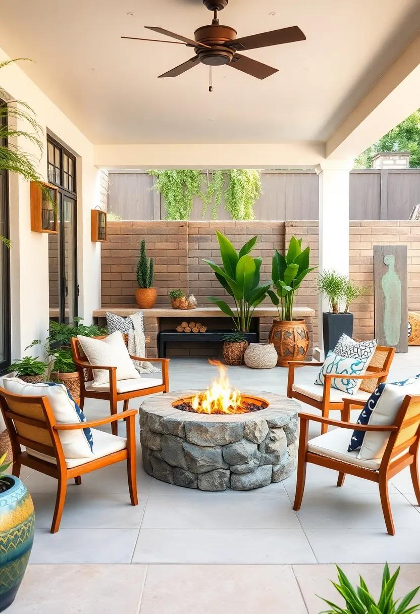 Design a⁣ Fire Pit Area – Create an inviting gathering place with a‍ fire pit surrounded by mismatched chairs for ​a laid-back vibe
