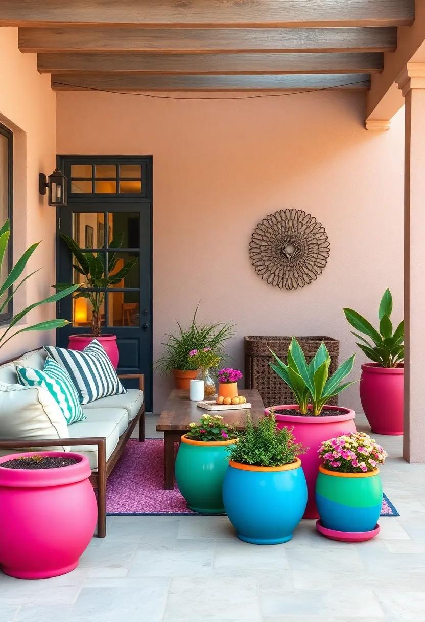 Use Color-Blocked⁤ planters – Paint planter pots in​ bold⁤ colors to enhance your garden's⁢ aesthetic and infuse it with personality