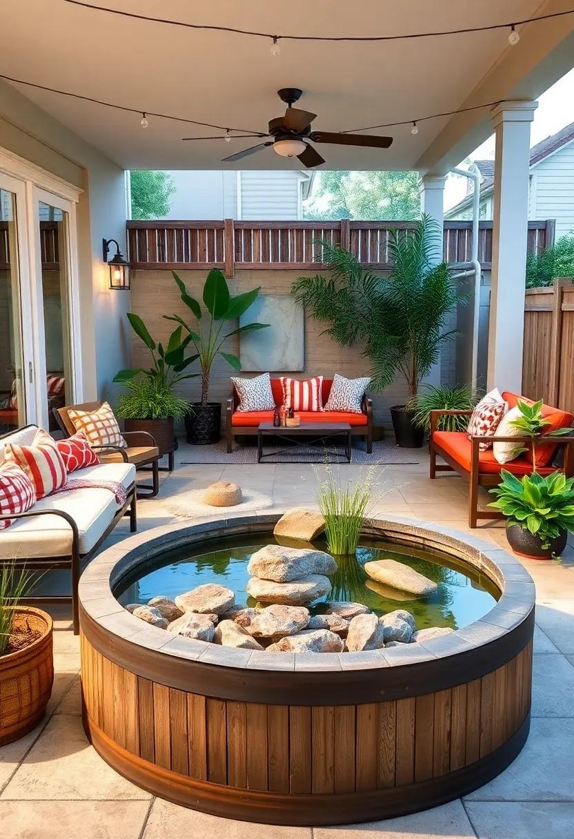 Small Space⁣ solutions: How to Make a Barrel Pond Work in Tight Areas