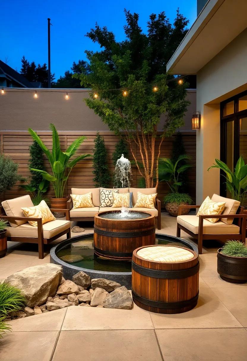 Installing⁢ a Fountain: ‍Types of ​Fountains Perfect for Barrel Ponds