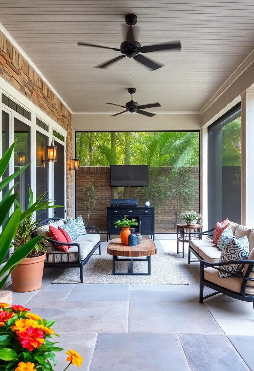 Solar-Powered Serenity: Experience the convenience of solar-powered retractable screens ⁣that save energy‌ while adding functionality‍ to your outdoor oasis