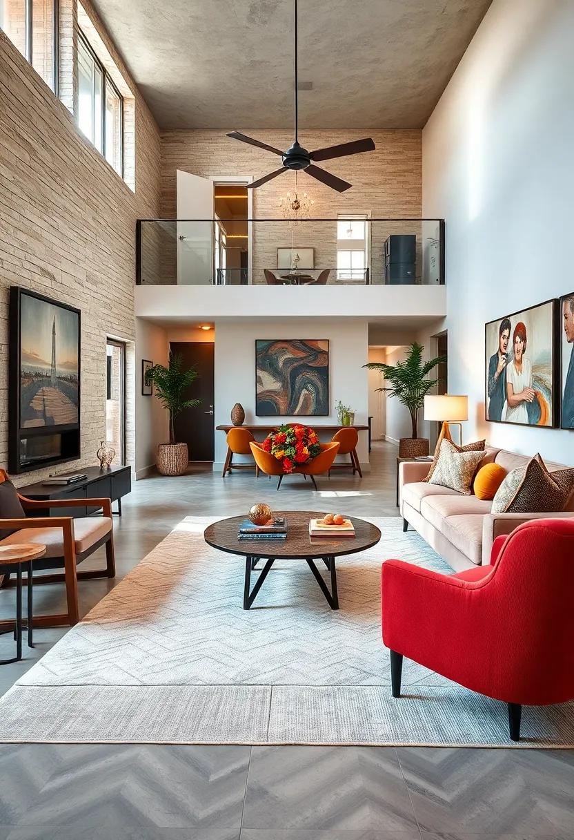 Create a Focal Point: Designate a standout piece,like an eye-catching coffee table or ​large artwork,to draw attention and anchor the space