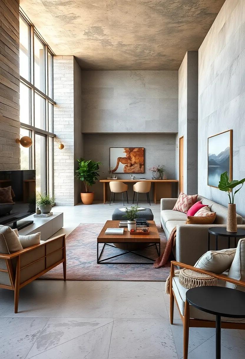 Introduce Textures: Mix different⁣ materials,like wood,metal,and fabrics,to add depth and interest without overwhelming the space