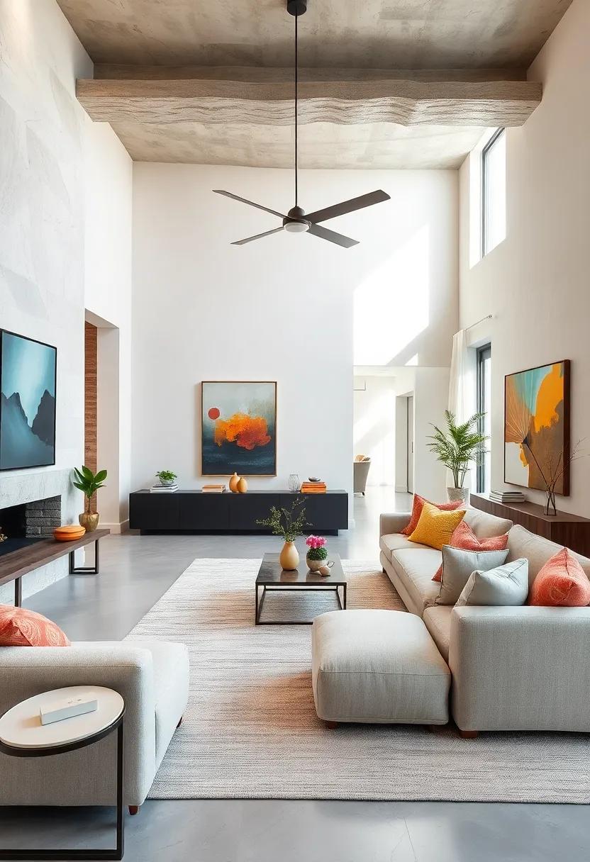 Experiment with Scale: Use oversized art or ⁢furniture pieces judiciously to create visual interest that doesn’t overwhelm the room