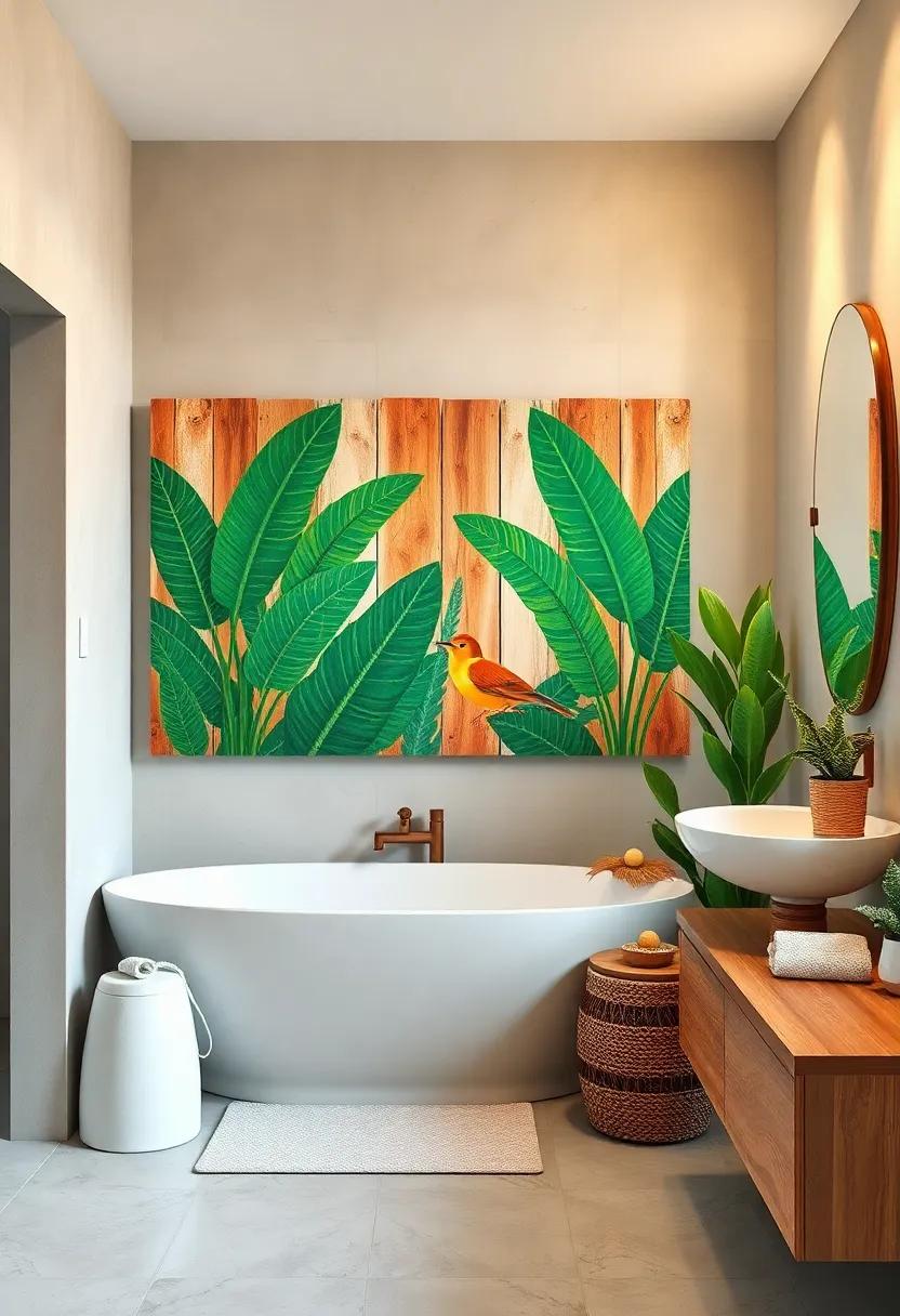 Upcycled ⁣Wooden Pallet Art: Transform wooden pallets ⁣into stunning wall art ⁤by painting tropical scenes or attaching‍ potted plants for a rustic vibe