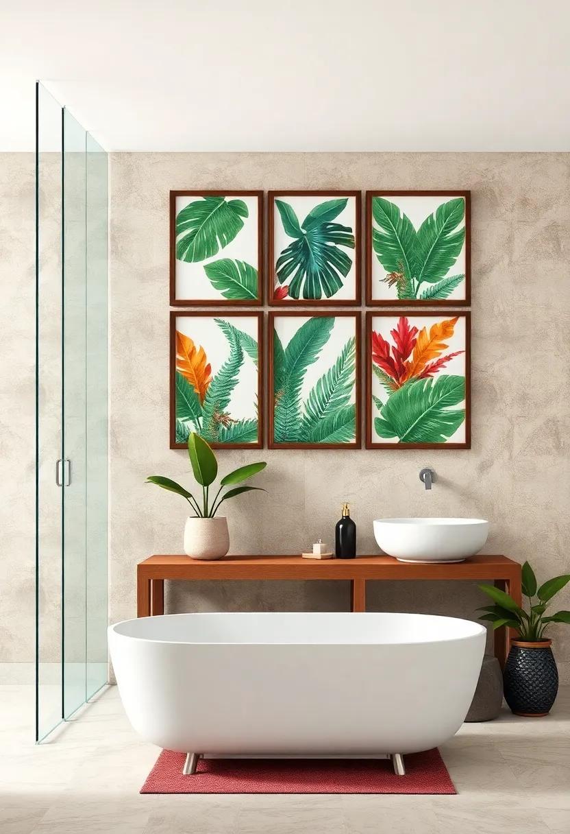 Layered ​Framing Techniques: experiment ⁤with layered framing techniques that combine ⁢different materials and colors, celebrating a collage ‍of tropical themes for a⁤ more dimensional look