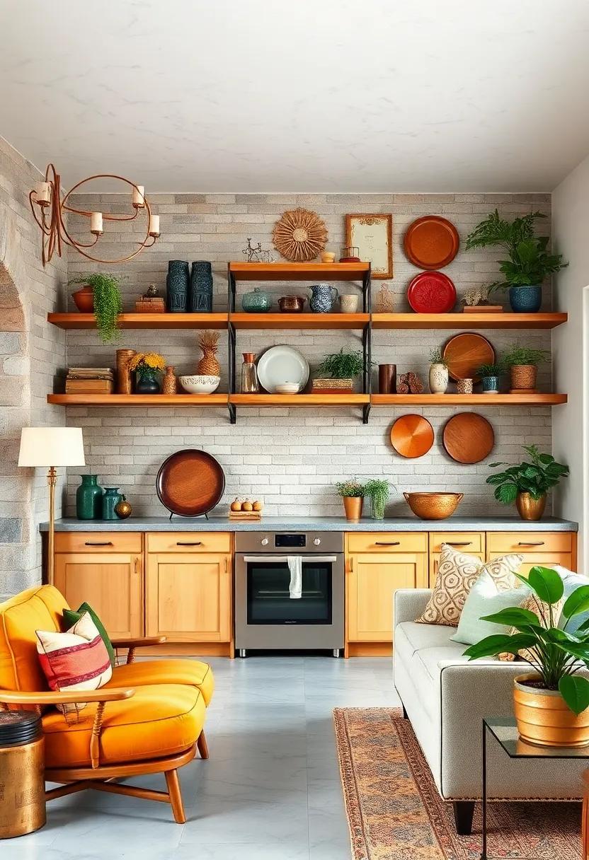 Utilize Open⁢ Shelving:⁤ Stylishly display ​your favorite ‍vintage finds and decor pieces ‍on open shelves for functionality ⁣and flair within⁤ your kitchen ⁢or ⁤living area