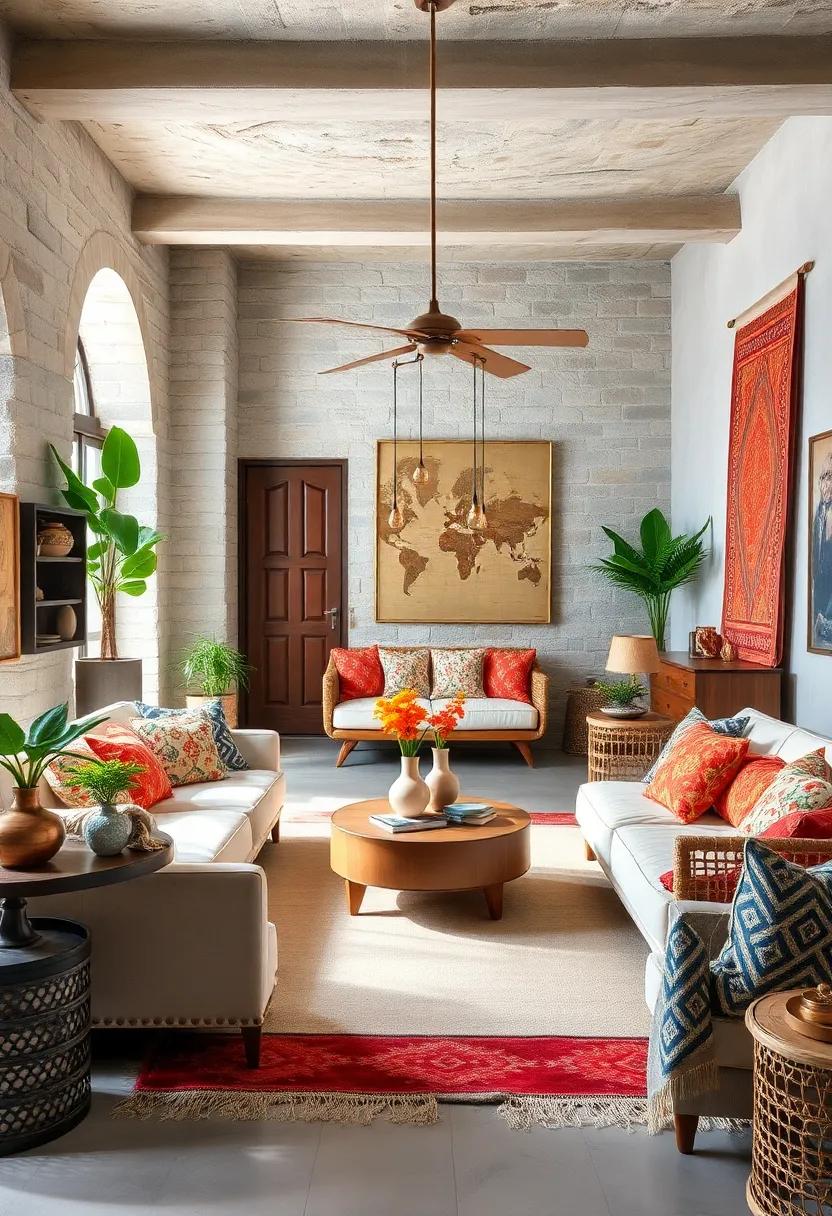 Incorporate ​Textiles⁣ from⁢ Around the World: Use globally-sourced fabrics⁤ and throw pillows to infuse cultural elements that add ‌depth and history to your decor