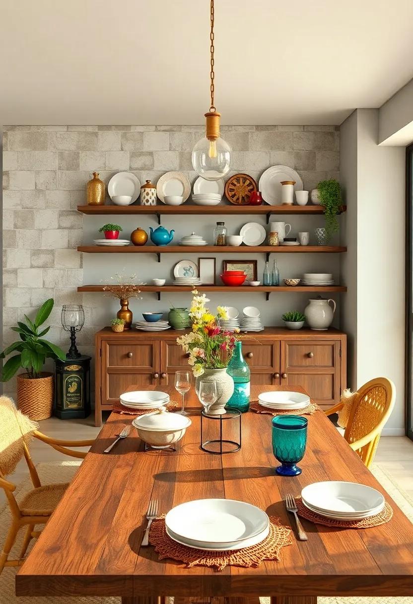 Display‍ a Vintage Tableware Collection: Whether it’s mismatched china or colorful glassware, showcasing your tableware can add a ⁤charming twist​ to dining spaces