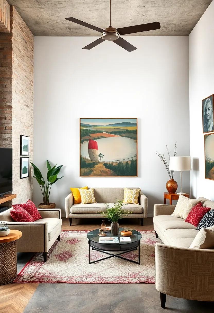 Layer Artwork and Decor: stagger art pieces at different ​heights⁤ and mix mediums to⁤ create a dynamic visual ​landscape‌ that ⁤draws the eye across ⁢the room