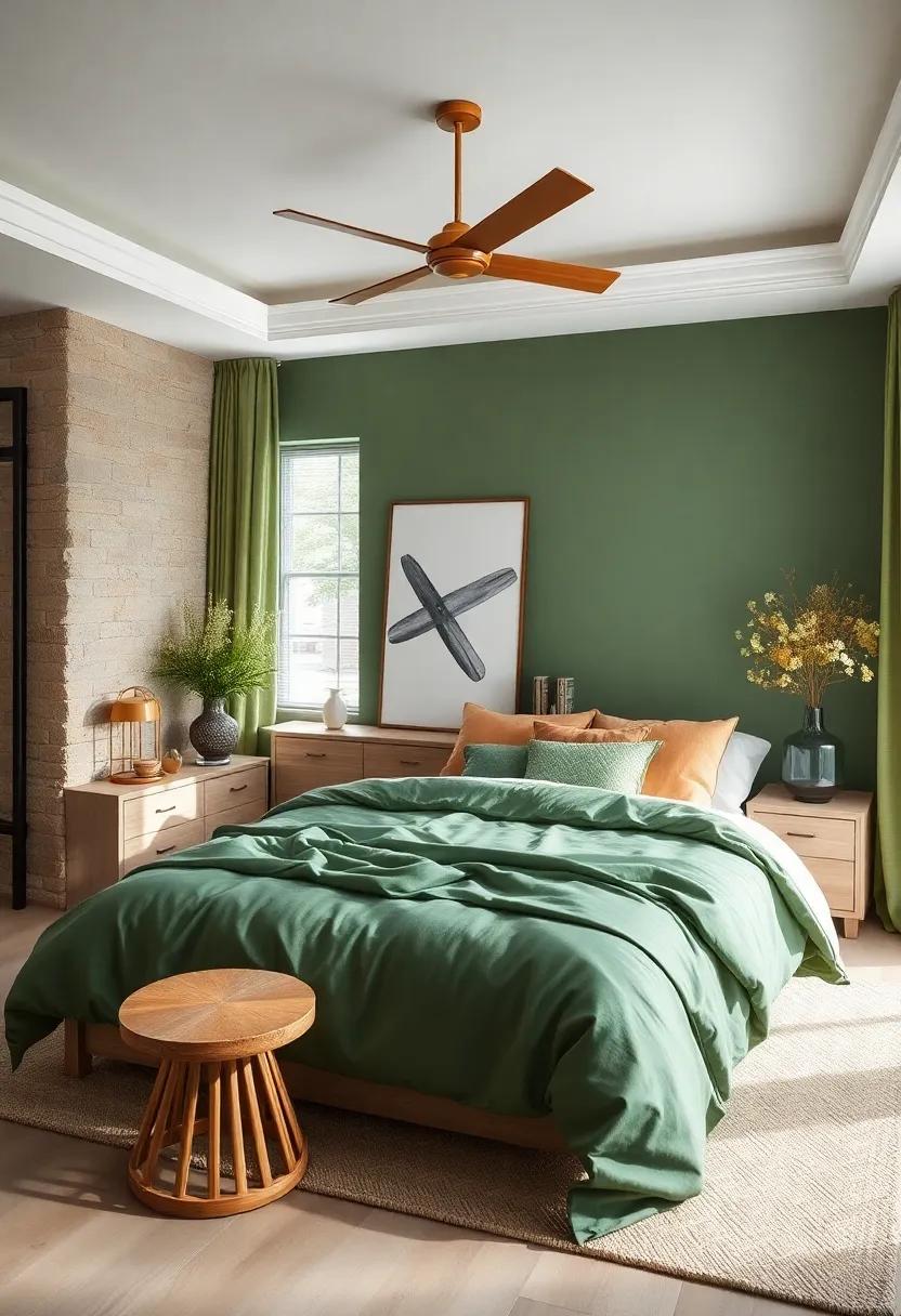 Blended​ Pine Green: ⁢A deep,⁤ natural green that creates⁣ a soothing, forest-like environment⁢ perfect for relaxation