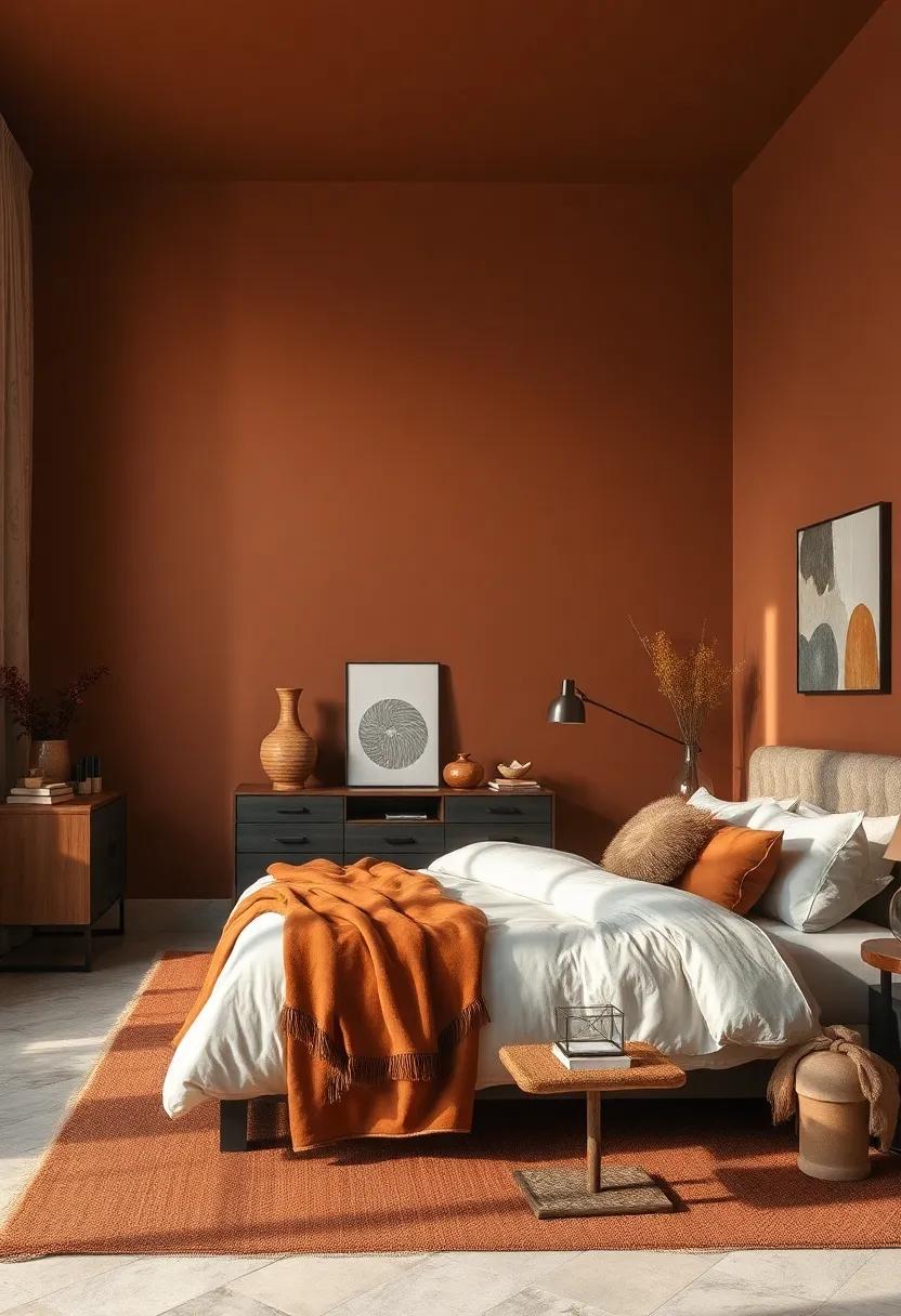 Burnt Umber: A⁣ rich, deep ⁢brown that embraces ​rustic ​warmth, perfect for creating a grounding ‌escape ‍in‌ your home