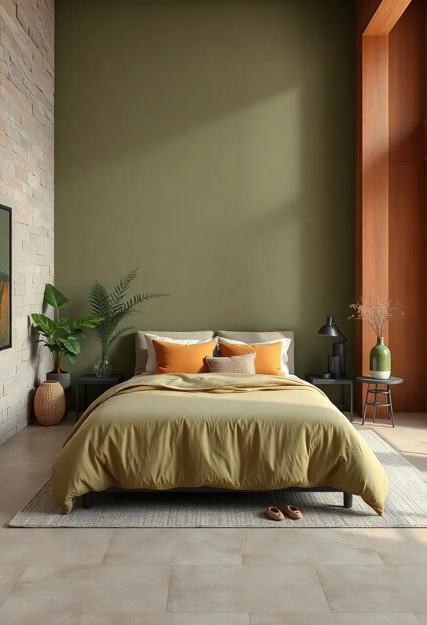 Rustic Olive: This‌ warm, muted green connects your space to nature, bringing a feeling of tranquility and warmth to your sanctuary