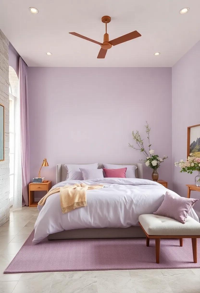 Creamy Lavender: marrying ⁢cream and lavender,this inviting hue creates a feminine ‌yet sophisticated bedroom environment