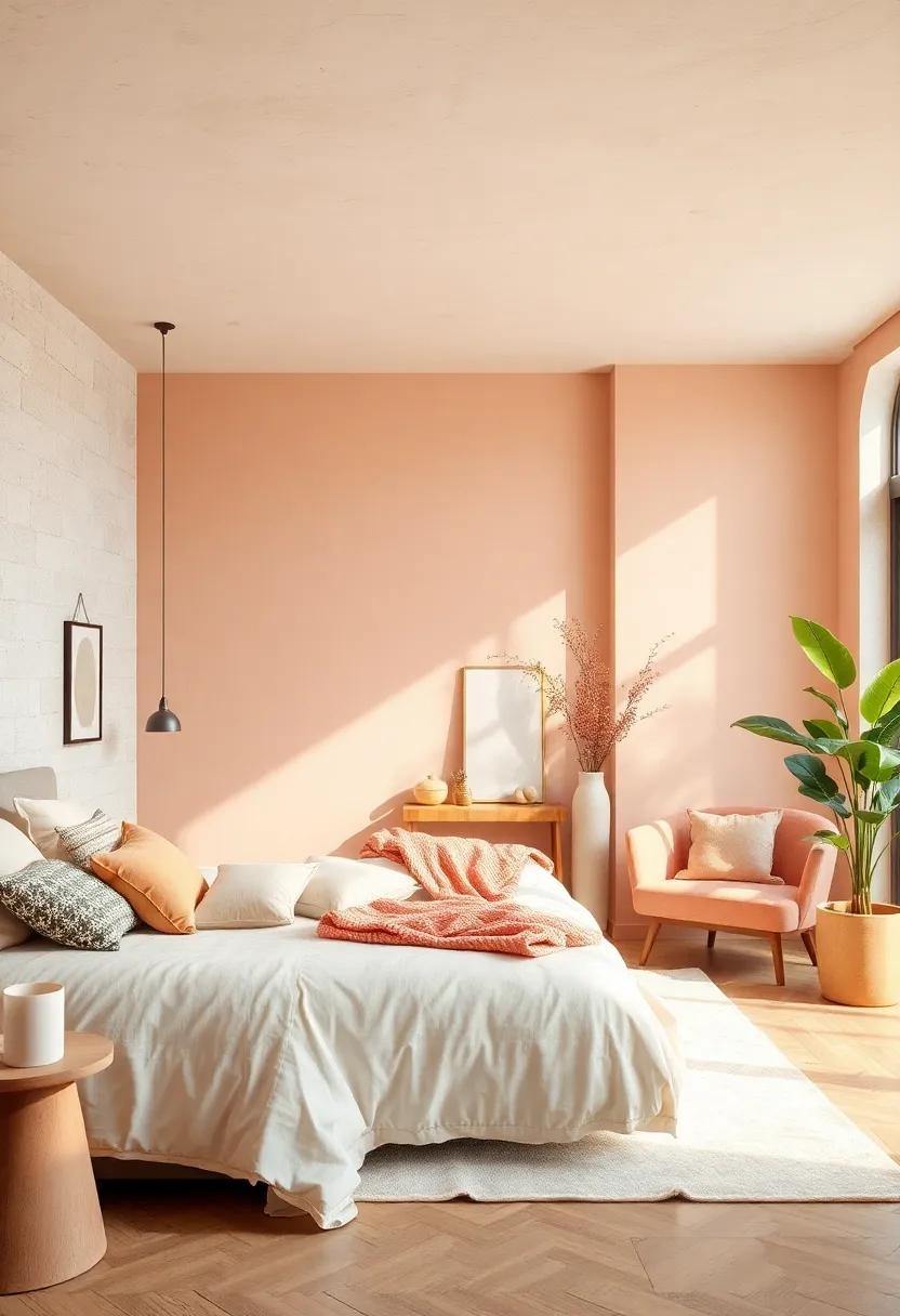 Pale Peach: Infuse your bedroom with a‌ subtle touch‍ of warmth, ⁢as pale peach creates a⁤ soft and comforting environment