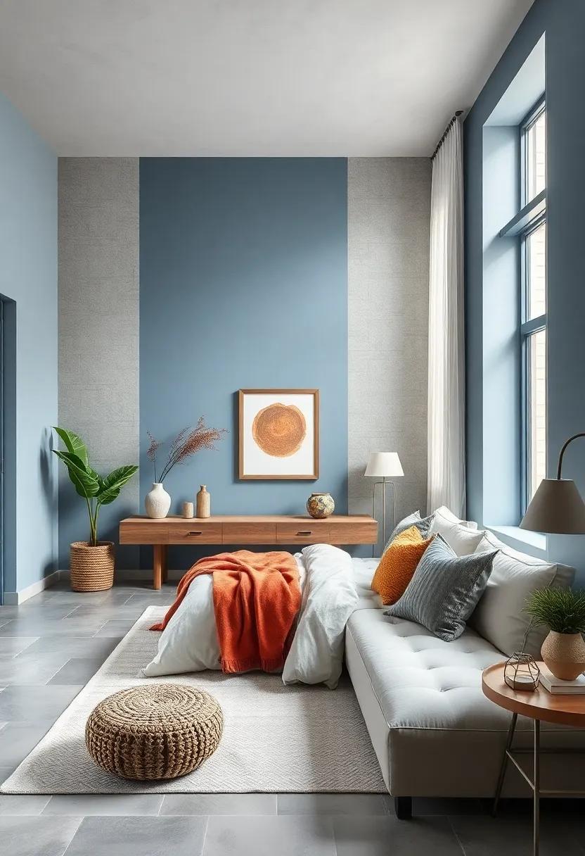 Whispering Blue: ‍With its ‍muted undertones, whispering blue invites‍ a​ sense of calm, ideal ⁣for⁢ a restful⁣ sleep environment