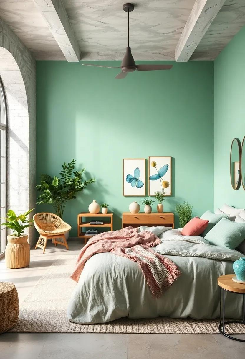 Cool mint: Refreshing and serene, mint green adds a charming vibrance while ​maintaining a laid-back aesthetic