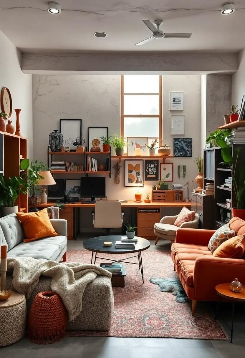 Creative clutter: Embrace organized chaos by decorating with meaningful items​ that inspire you, allowing your personality​ to shine through