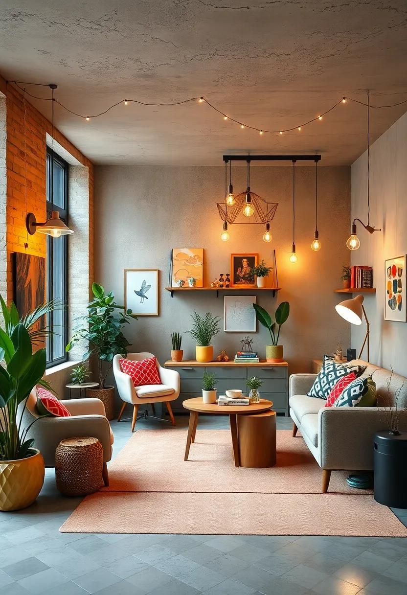 Whimsical lighting:‍ Replace standard office lighting with unique fixtures or string lights to cast ‍a warm, inviting glow in your workspace