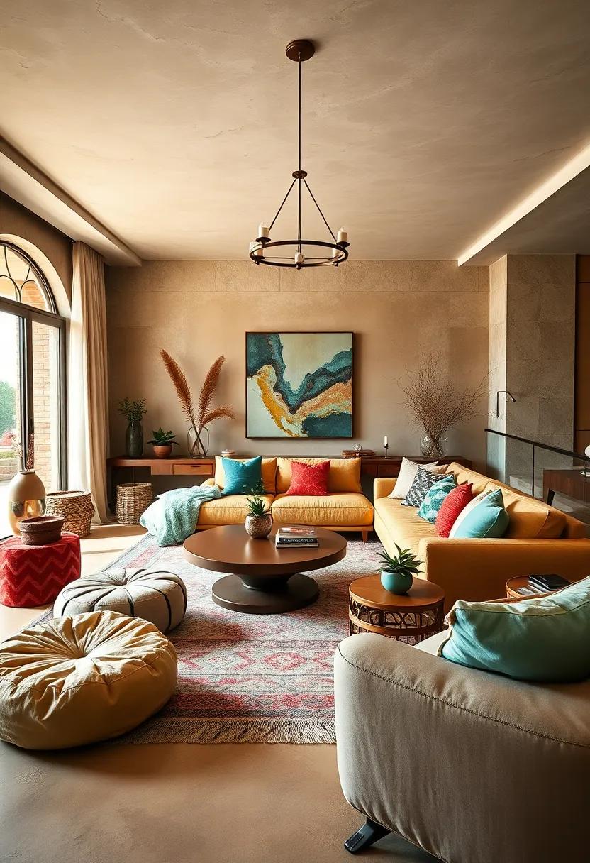 Global⁤ Inspirations: Incorporate textiles and accessories from around the world—such as ‍Moroccan ​poufs ‌or Indian throws—adding authentic bohemian flair