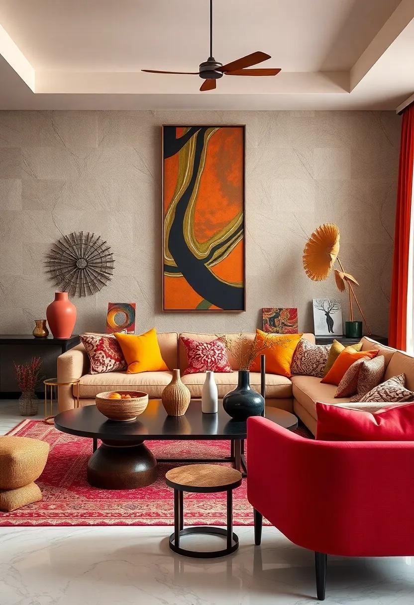 Playful Accessories: ⁢Use ⁤unique and colorful decorative items like sculptural‍ vases, artistic ‍bowls, and bold sculptures ​to⁢ inject personality into‍ the space