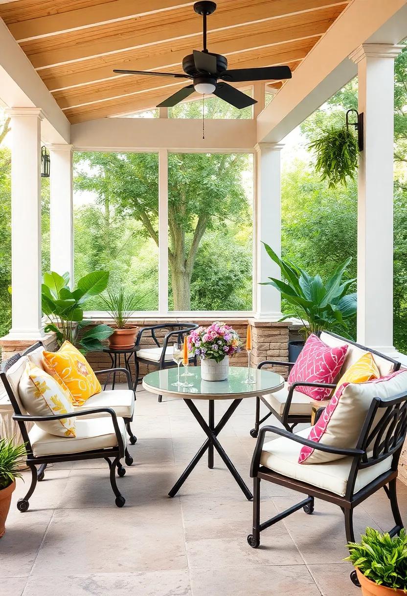 Emphasize⁤ mobility ‍with ‌a compact round foldable table on wheels, allowing‌ you to ⁢easily⁣ reposition your dining area as ⁤needed throughout the season