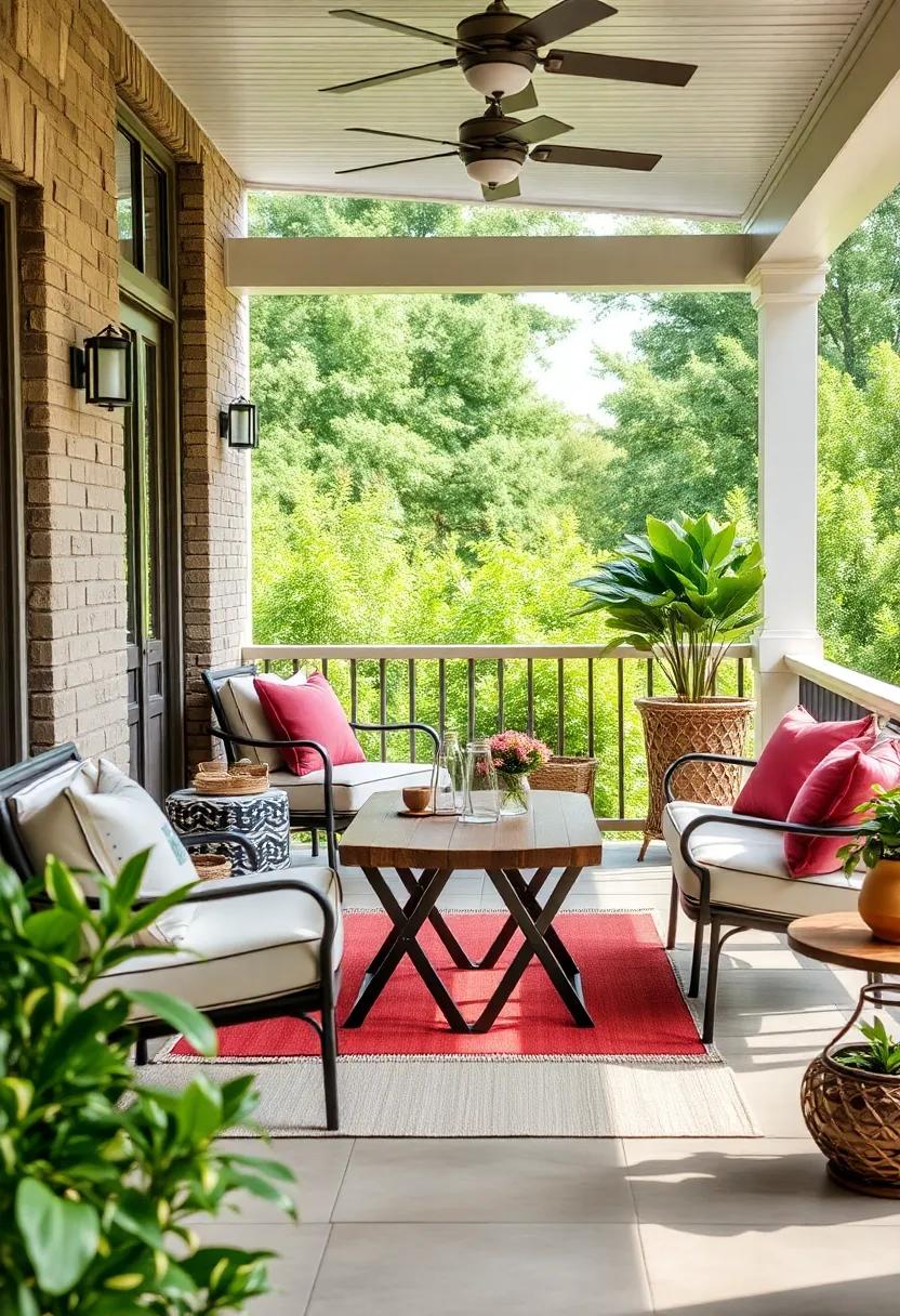 choose a⁣ versatile folding table with integrated storage, combining style and utility to keep your porch ⁤organized without sacrificing​ aesthetics