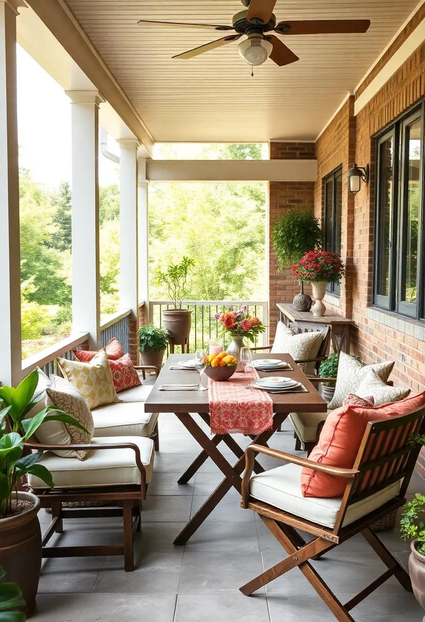 Pair a classic folding ​table with elegant fabric table runners ⁣and ⁤cushions, creating a stylish⁣ and flexible dining setup for family‌ feasts