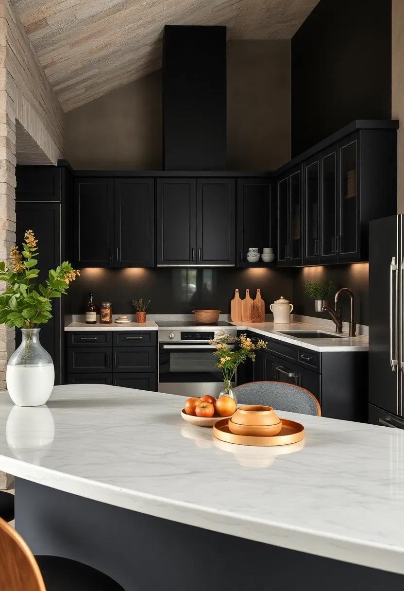 Classic ⁤Black: Bold and elegant, ⁢black cabinetry or accents can create ⁤a striking contrast and add a touch of⁤ modernity to your kitchen