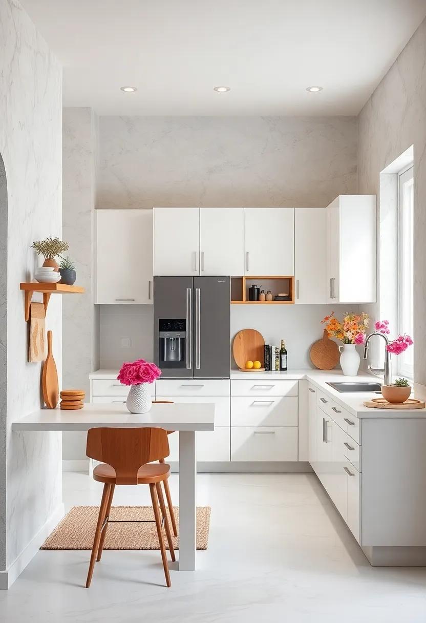 Crisp White: Timeless and versatile, white makes any small​ kitchen‌ feel larger and more ​open while⁤ reflecting light beautifully