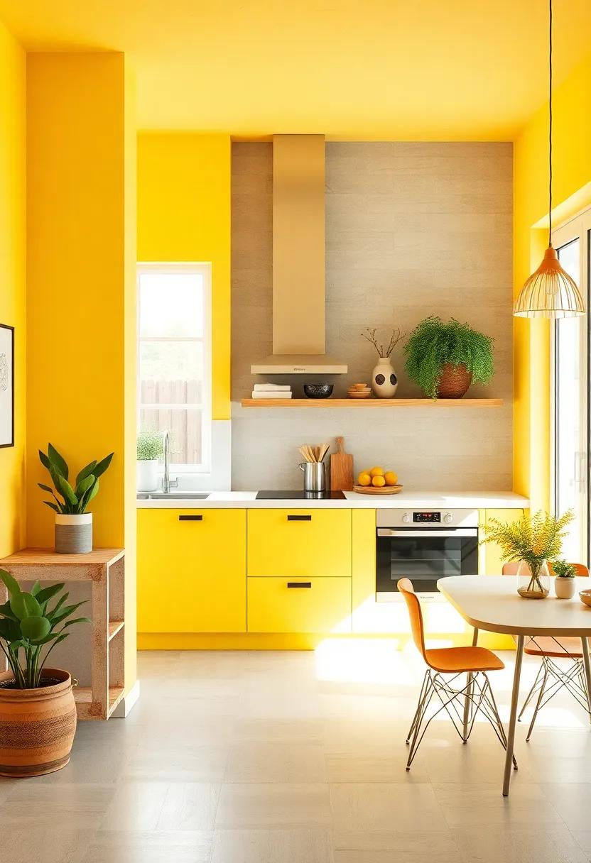 Sunny ‌Yellow:​ Energizing and cheerful, ‌yellow ‍can⁣ make your kitchen feel ‍more inviting and cheerful, perfect for morning breakfasts